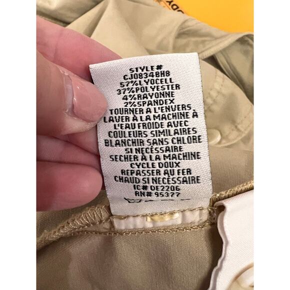 NWT Sanctuary Cassidy Stretch Twill Button Front Jacket Tan Women's Size Large - Picture 5 of 7